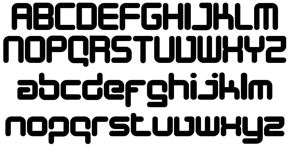 Designer Block font Örnekler