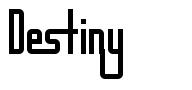 Destiny font