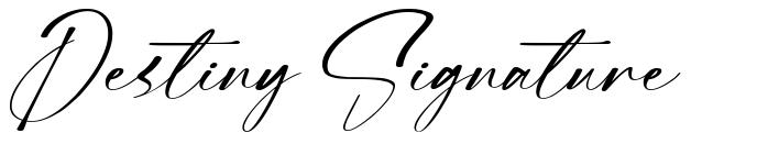 Destiny Signature font