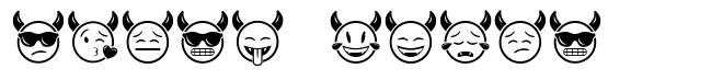 Devil Emoji шрифт