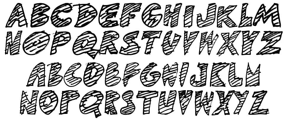 DF Game Overfont specimens