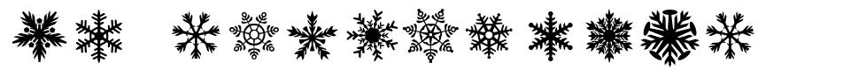 DH Snowflakes шрифт