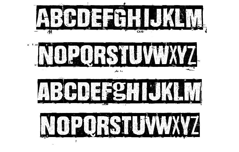 Dharma Punk font specimens