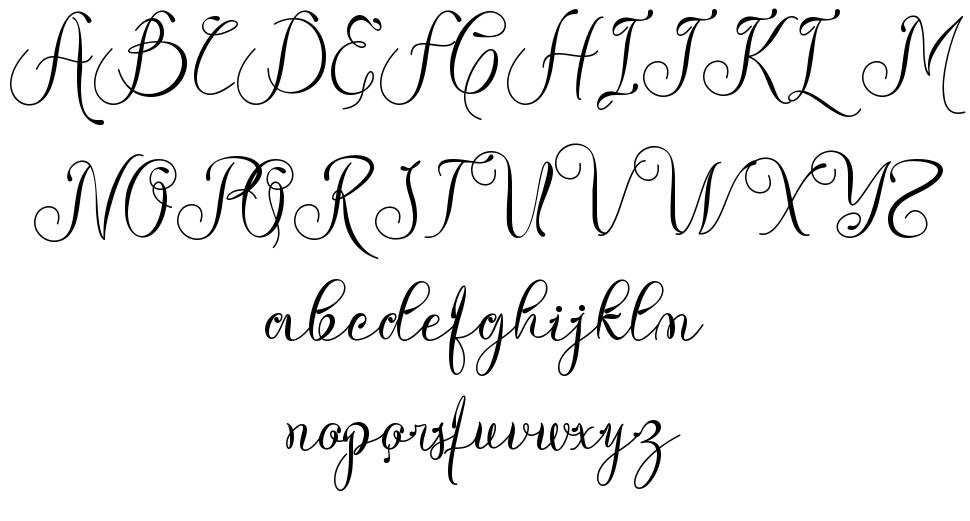 Dhefentha フォント 標本