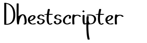 Dhestscripter font