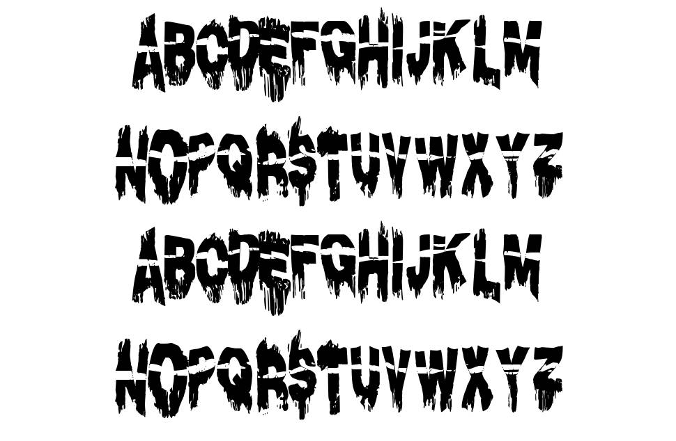 Diacrisis 2 Lost in Hell font specimens