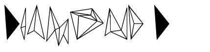 Diamond D шрифт