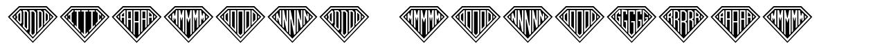 Diamond Monogram フォント