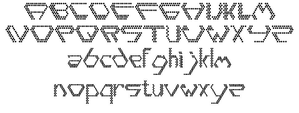 Diamondpoint font specimens
