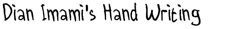 Dian Imami's Hand Writing czcionka