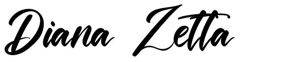 Diana Zetta шрифт