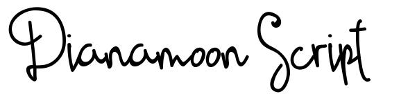 Dianamoon Script font