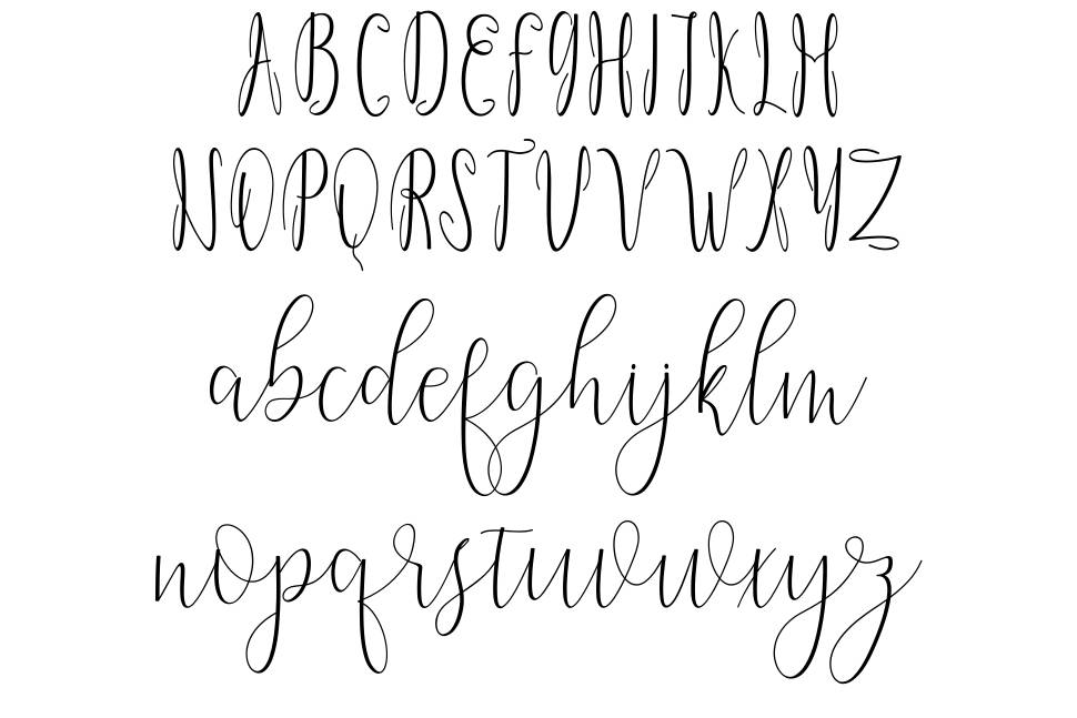 Dicella font Örnekler