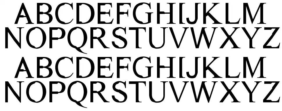 Dichotomy font specimens