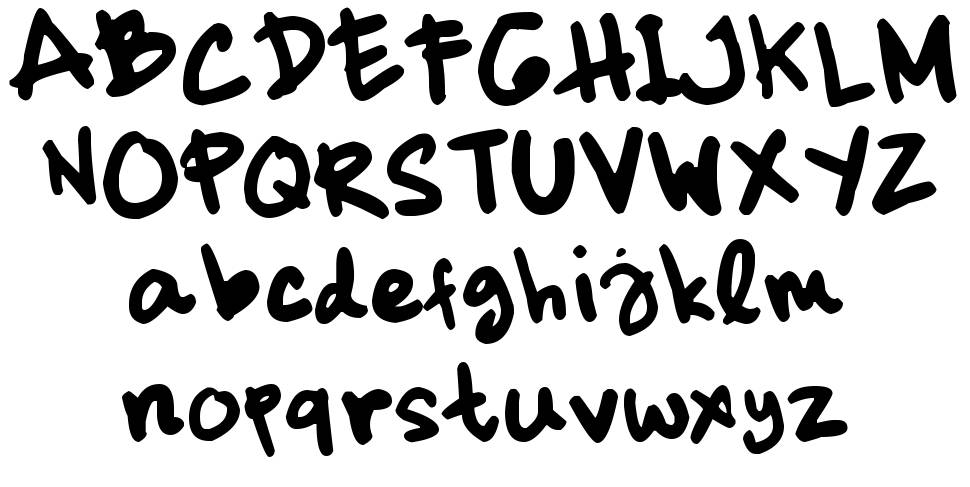 Dickhop font specimens