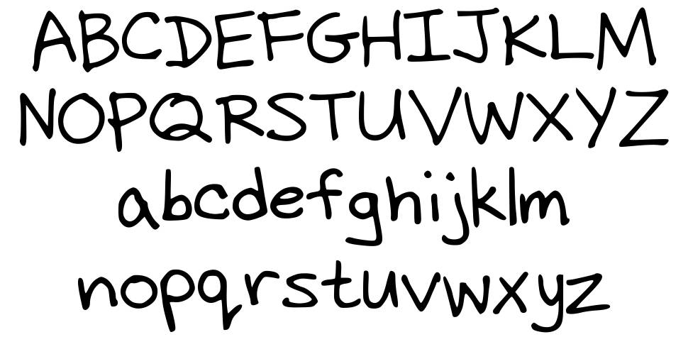 Dicks Handwriting font specimens