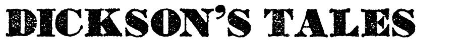 Dickson's Tales font