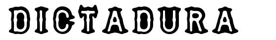 Dictadura 字形