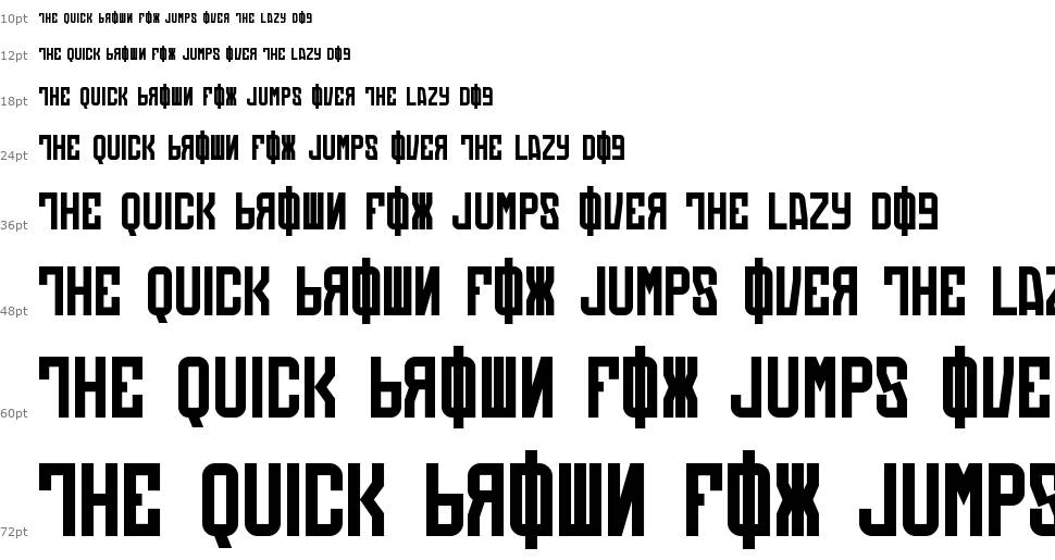 Die:Automatons font Waterfall