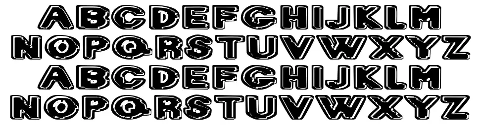 Diet Dr. Creep font specimens