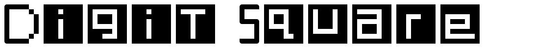 Digit Square font
