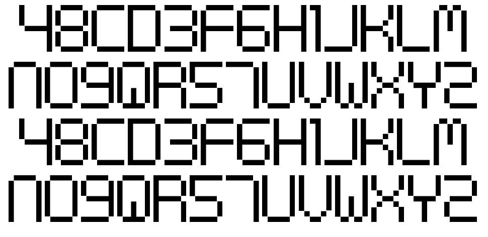 Digital cognitive font specimens