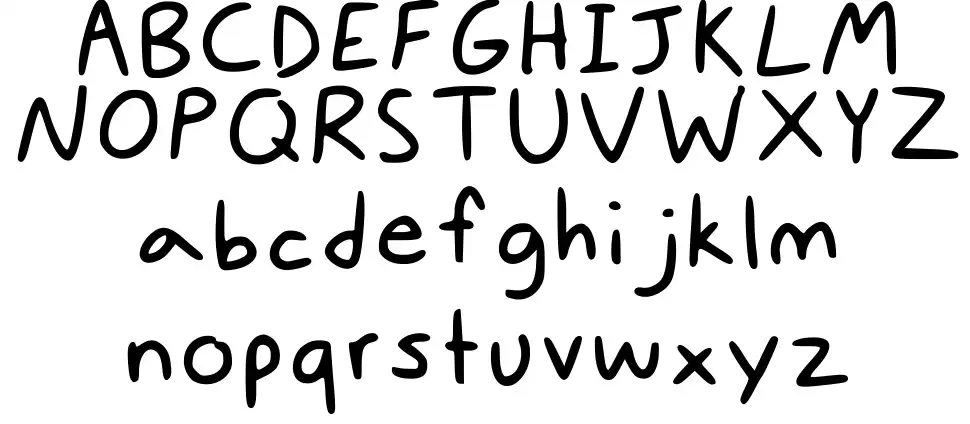Digital Handwritingfont specimens