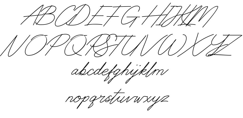 Digital Signature czcionka Okazy