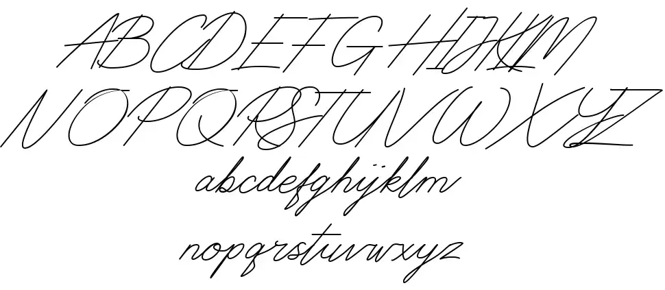 Digital Signaturefont specimens