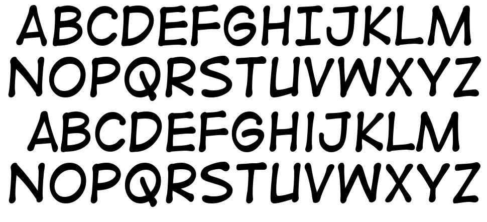 Digital Strip font Örnekler