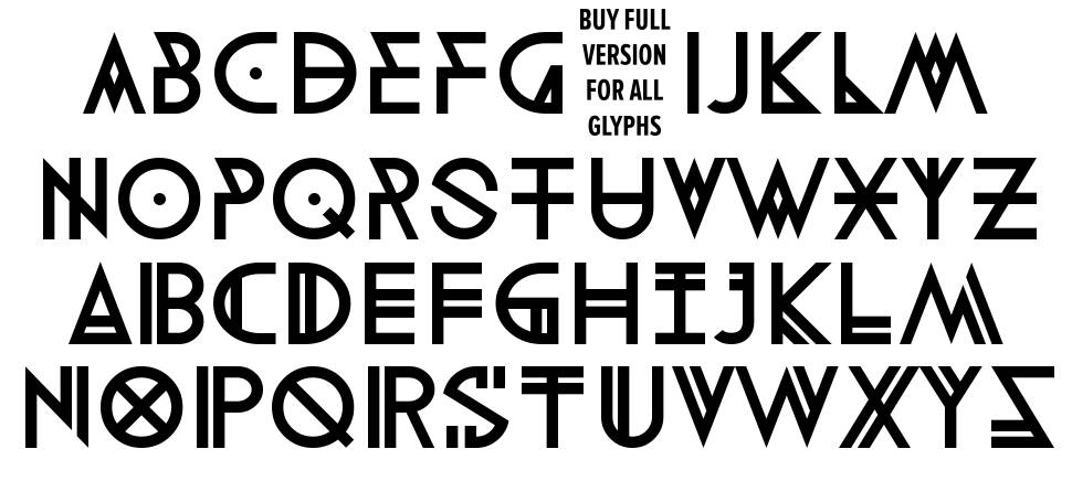 Digital Therapy font specimens
