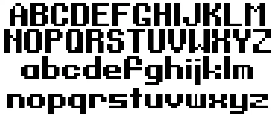 Digits font specimens