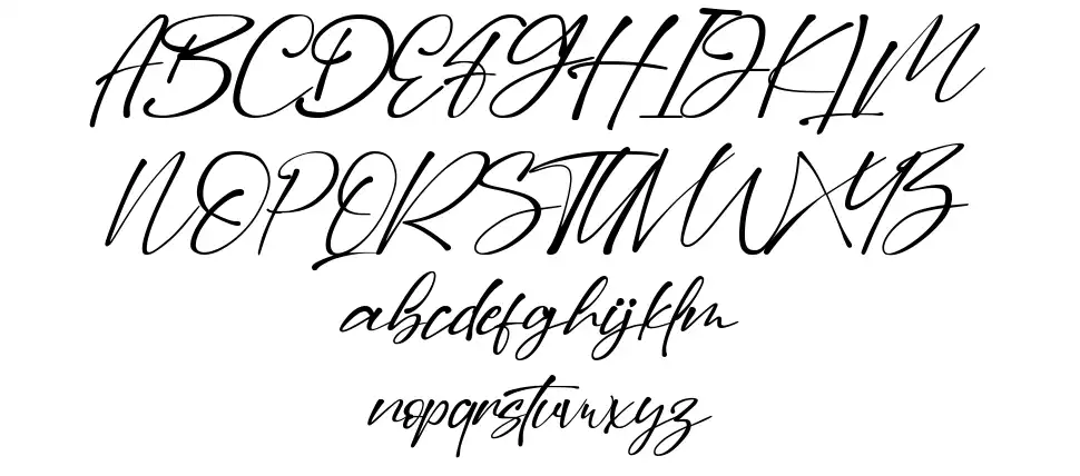 Dilan Scriptfont specimens