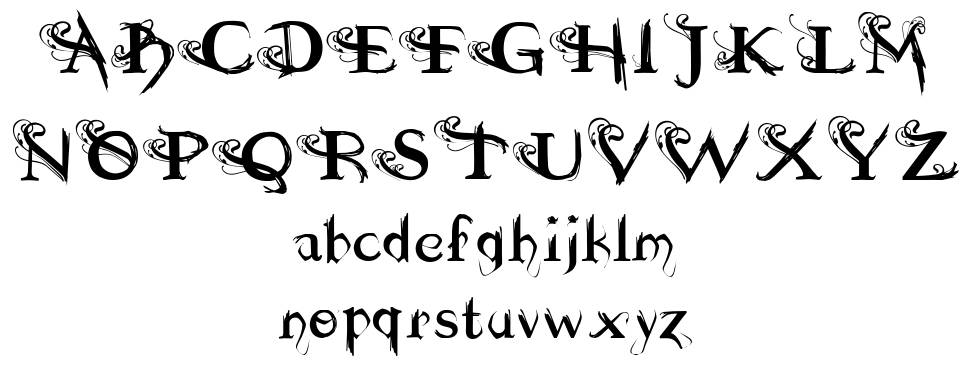 Dilana Experimentype font specimens