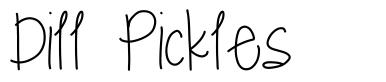 Dill Pickles 字形