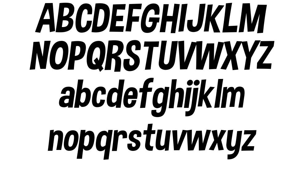 Dimbo font specimens
