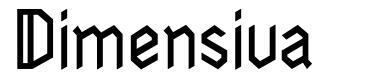 Dimensiva font