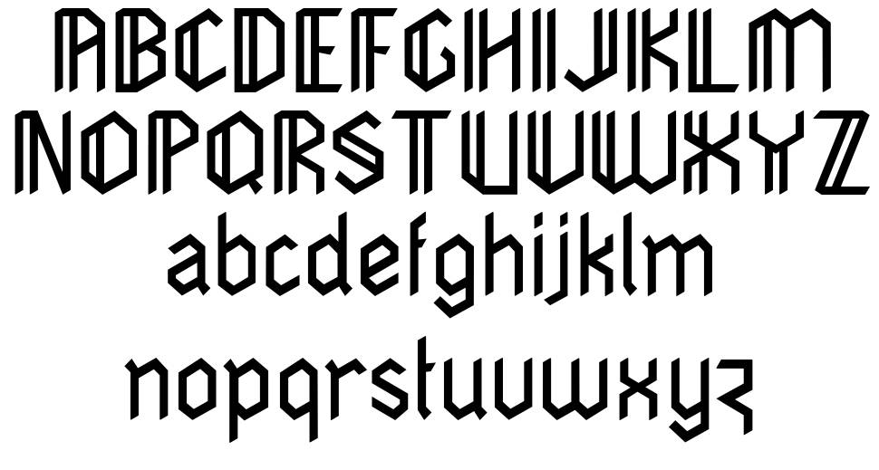 Dimensiva font specimens