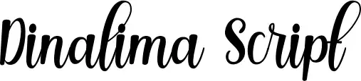 Dinalima Script フォント