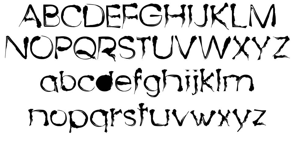 Dingy Bird font specimens