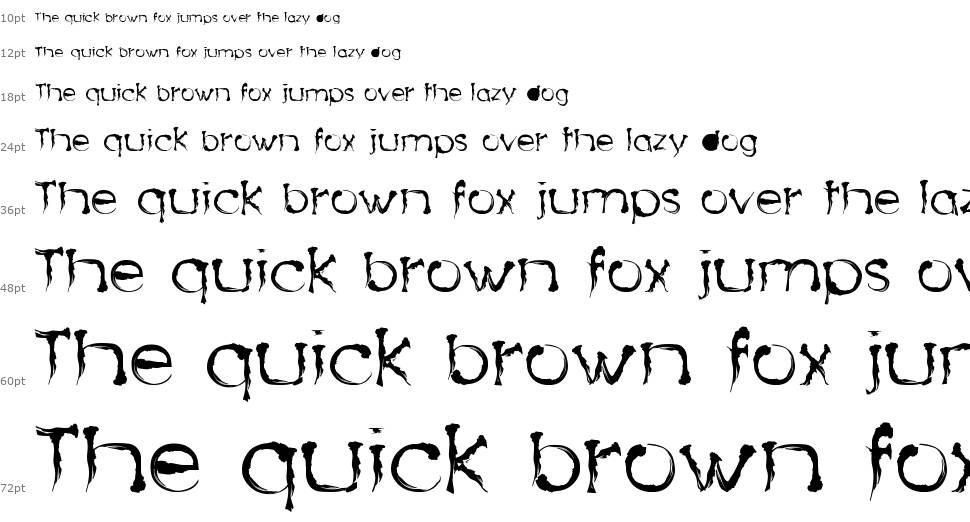Dingy Bird font Waterfall