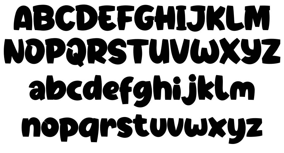 Dino Jumps font specimens