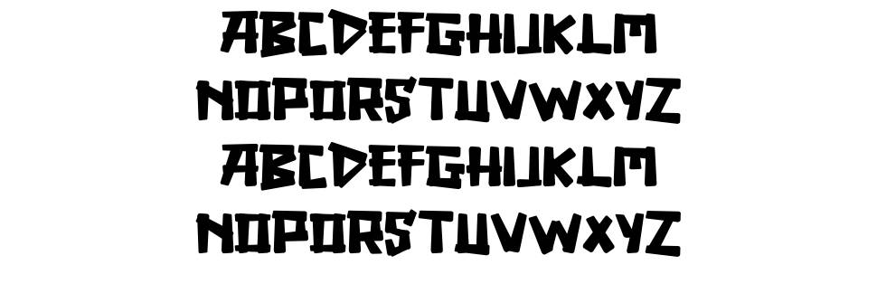 Dinocraft フォント 標本