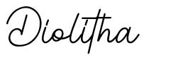 Diolitha шрифт