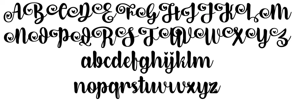 Dirly Bellyfont specimens