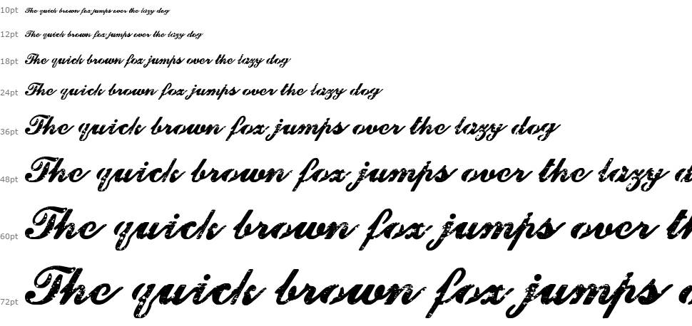 Dirty And Elegant font Waterfall