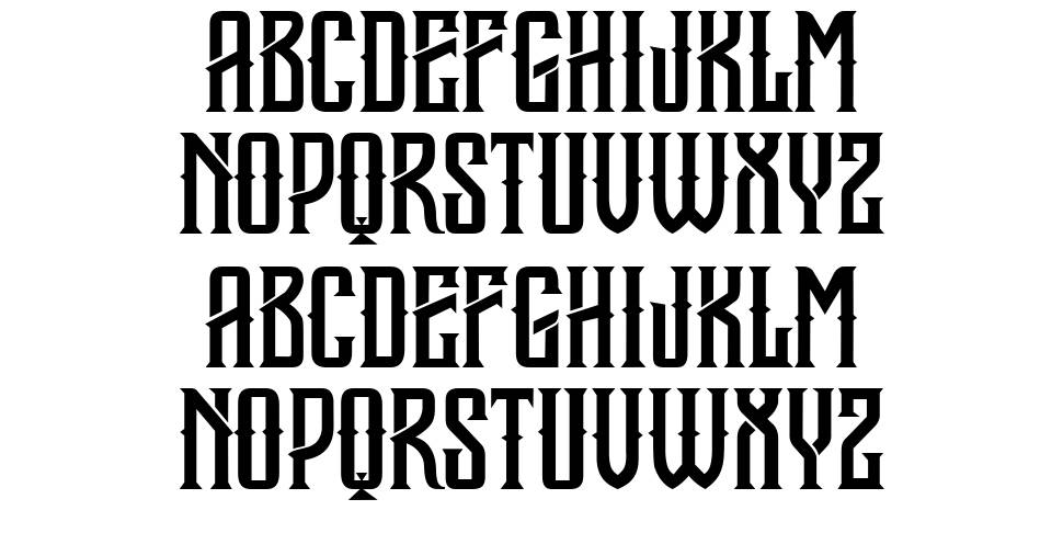 Dirty Crown font specimens