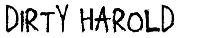 Dirty Harold font