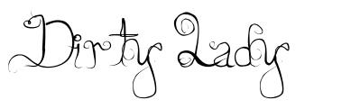 Dirty Lady шрифт