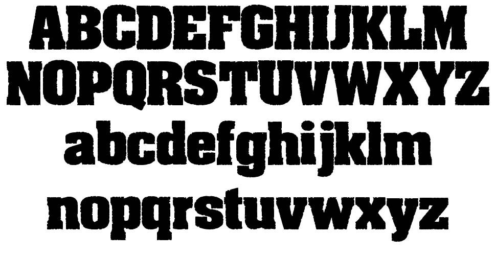 Dirty Old Town font specimens